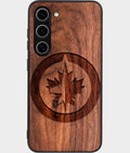 Best Wood Winnipeg Jets Samsung Galaxy S26 Case - Custom Engraved Cover - Aldergrove & Oak