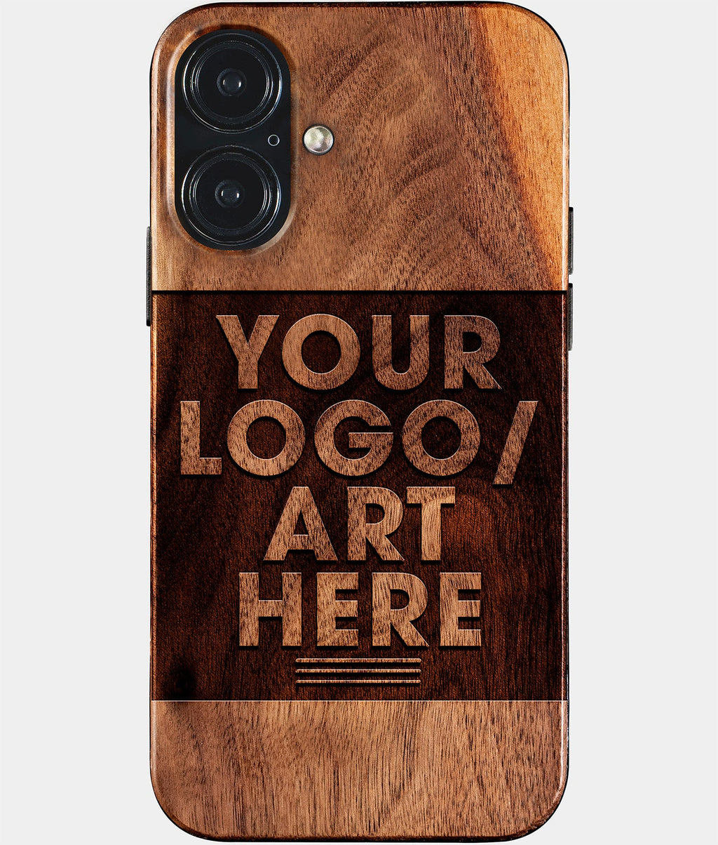 Custom wood personalized iPhone 17 case, crafted from natural wood. Our custom carved iPhone 17 covers offer natural protection and a unique touch for your device. Protect your phone from drops up to 25 feet. Includes Free Shipping and a Lifetime Warranty