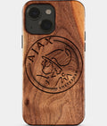 Eco-friendly AFC Ajax iPhone 15 Case - Carved Wood Custom AFC Ajax Gift For Him - Monogrammed Personalized iPhone 15 Cover By Aldergrove & Oak