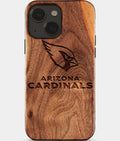 Eco-friendly Arizona Cardinals iPhone 15 Case - Carved Wood Custom Arizona Cardinals Gift For Him - Monogrammed Personalized iPhone 15 Cover By Aldergrove & Oak