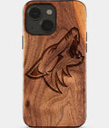 Eco-friendly Arizona Coyotes iPhone 15 Case - Carved Wood Custom Arizona Coyotes Gift For Him - Monogrammed Personalized iPhone 15 Cover By Aldergrove & Oak