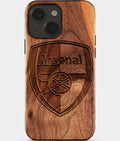 Eco-friendly Arsenal FC iPhone 15 Case - Carved Wood Custom Arsenal FC Gift For Him - Monogrammed Personalized iPhone 15 Cover By Aldergrove & Oak