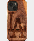 Eco-friendly Classic Los Angeles Dodgers iPhone 15 Case. Dodgers 2025 World Series Cases. Carved Wood Custom Los Angeles Dodgers Gift For Him - Monogrammed Personalized iPhone 15 Cover By Aldergrove & Oak