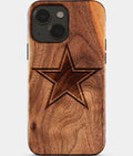 Eco-friendly Dallas Cowboys iPhone 15 Case - Carved Wood Custom Dallas Cowboys Gift For Him - Monogrammed Personalized iPhone 15 Cover By Aldergrove & Oak