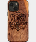 Eco-friendly Dallas Mavericks iPhone 15 Case - Carved Wood Custom Dallas Mavericks Gift For Him - Monogrammed Personalized iPhone 15 Cover By Aldergrove & Oak