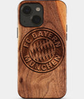Eco-friendly FC Bayern iPhone 15 Case - Carved Wood Custom FC Bayern Gift For Him - Monogrammed Personalized iPhone 15 Cover By Aldergrove & Oak