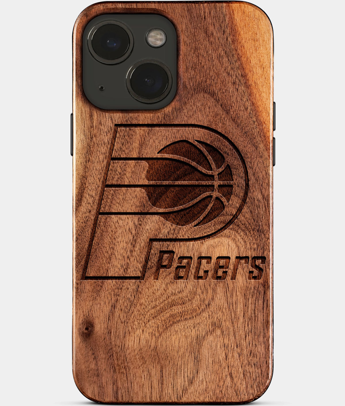 Eco-friendly Indiana Pacers iPhone 15 Case - Carved Wood Custom Indiana Pacers Gift For Him - Monogrammed Personalized iPhone 15 Cover By Aldergrove & Oak