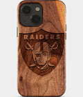 Custom Las Vegas Raiders iPhone 15 Case - Carved Wood Raiders Cover - Eco-friendly Las Vegas Raiders iPhone 15 Case - Custom Las Vegas Raiders Gift For Him - Monogrammed Personalized iPhone 15 Cover By Aldergrove & Oak