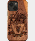 Eco-friendly Liverpool FC iPhone 15 Case - Carved Wood Custom Liverpool FC Gift For Him - Monogrammed Personalized iPhone 15 Cover By Aldergrove & Oak