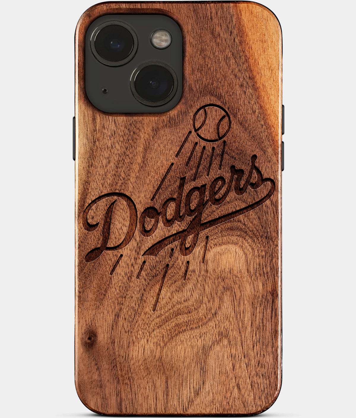 Eco-friendly Los Angeles Dodgers iPhone 15 Case. Dodgers 2025 World Series Cases. Carved Wood Custom Los Angeles Dodgers Gift For Him - Monogrammed Personalized iPhone 15 Cover By Aldergrove & Oak