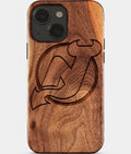 Eco-friendly New Jersey Devils iPhone 15 Case - Carved Wood Custom New Jersey Devils Gift For Him - Monogrammed Personalized iPhone 15 Cover By Aldergrove & Oak