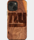 Eco-friendly New York Giants iPhone 15 Case - Carved Wood Custom New York Giants Gift For Him - Monogrammed Personalized iPhone 15 Cover By Aldergrove & Oak