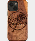 Eco-friendly New York Yankees iPhone 15 Case - Carved Wood Custom New York Yankees Gift For Him - Monogrammed Personalized iPhone 15 Cover By Aldergrove & Oak