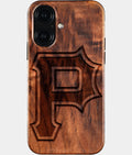 Eco-friendly Pittsburgh Pirates iPhone 16 Case - Carved Wood Custom Pittsburgh Pirates Gift For Him - Monogrammed Personalized iPhone 16 Cover By Aldergrove & Oak