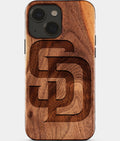 Eco-friendly San Diego Padres iPhone 15 Case - Carved Wood Custom San Diego Padres Gift For Him - Monogrammed Personalized iPhone 15 Cover By Aldergrove & Oak