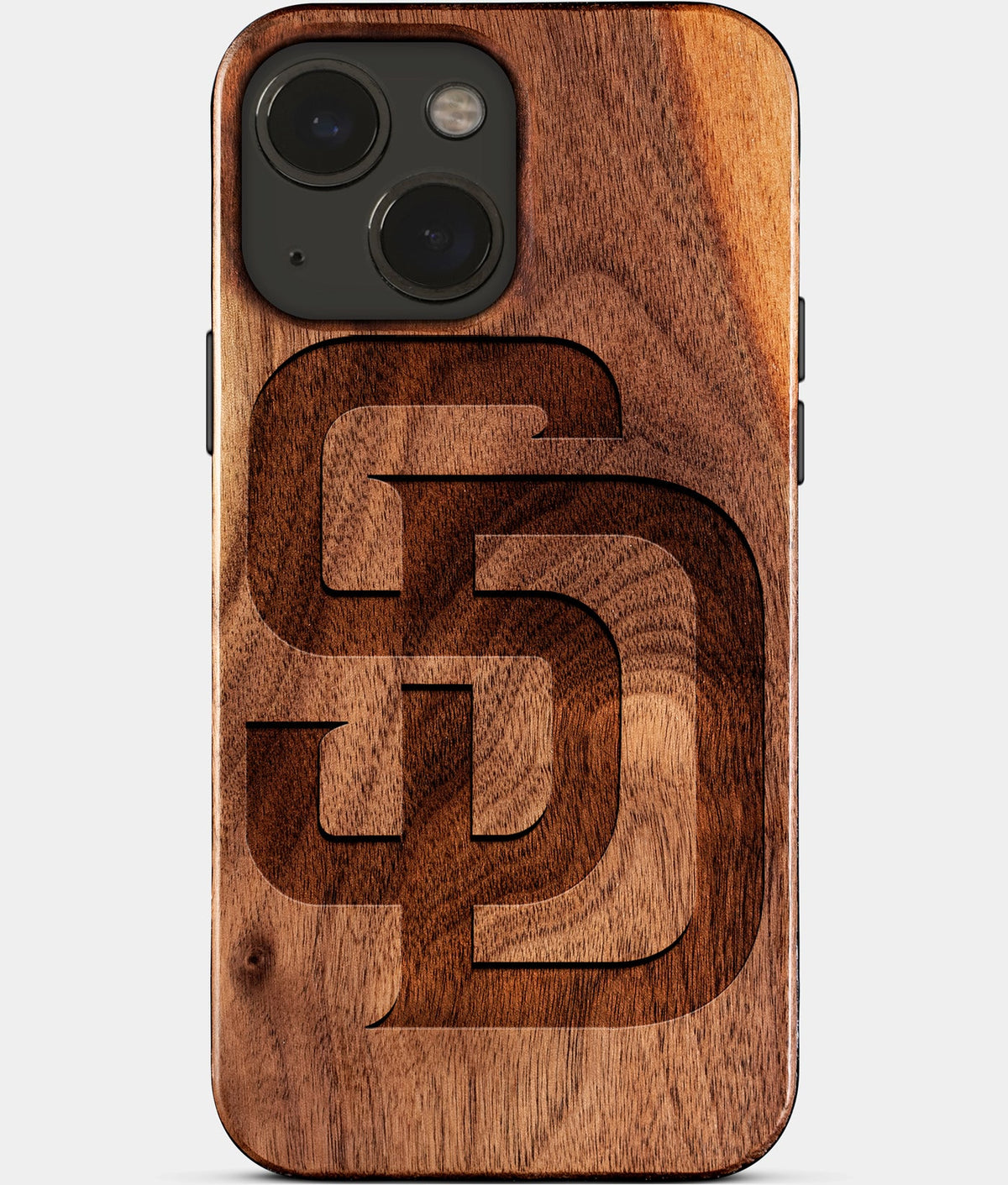 Eco-friendly San Diego Padres iPhone 15 Case - Carved Wood Custom San Diego Padres Gift For Him - Monogrammed Personalized iPhone 15 Cover By Aldergrove & Oak