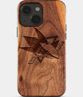 Eco-friendly San Jose Sharks iPhone 15 Case - Carved Wood Custom San Jose Sharks Gift For Him - Monogrammed Personalized iPhone 15 Cover By Aldergrove & Oak