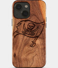 Eco-friendly Tampa Bay Buccaneers iPhone 15 Case - Carved Wood Custom Tampa Bay Buccaneers Gift For Him - Monogrammed Personalized iPhone 15 Cover By Aldergrove & Oak
