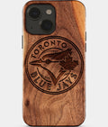 Eco-friendly Toronto Blue Jays iPhone 15 Case - Carved Wood Custom Toronto Blue Jays Gift For Him - Monogrammed Personalized iPhone 15 Cover By Aldergrove & Oak
