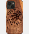 Eco-friendly Toronto Raptors iPhone 15 Case - Carved Wood Custom Toronto Raptors Gift For Him - Monogrammed Personalized iPhone 15 Cover By Aldergrove & Oak