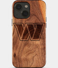 Eco-friendly Washington Commanders iPhone 15 Case - Carved Wood Custom Washington Commanders Gift For Him - Monogrammed Personalized iPhone 15 Cover By Aldergrove & Oak
